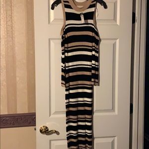 Cold shoulder fitted dress